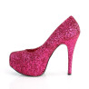 Pleaser Pink Label TEEZE-06GW Pink Glitter Pumps Men