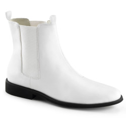 Funtasma TROOPER-12 White Vegan 70s Disco Boots Men