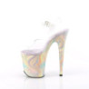 Pleaser FLAMINGO-808CRF Transparent Lavender Glitter