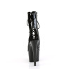 Pleaser ADORE-1016 Black Patent High Heeled Ankle Boots