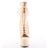 Pleaser ADORE-1016 Nude Patent High Heeled Ankle Boots
