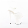 Pleaser FLAMINGO-808FUR White Fur High Heels Pole Shoes
