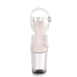 Pleaser FLAMINGO-808G Opal Glitter High Heels Pole Shoes
