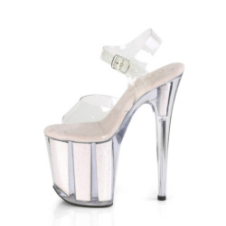 Pleaser FLAMINGO-808G Opal Glitter High Heels Pole Shoes