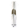 Pleaser ADORE-1016 White Vegan Leather Ankle Boots