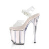 Pleaser FLAMINGO-808G Opal Glitter High Heels Pole Shoes