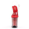 Pleaser FLAMINGO-808G Red Glitter High Heels Pole Shoes