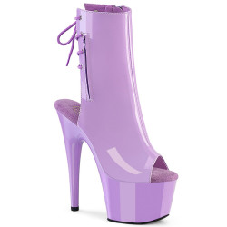 Pleaser ADORE-1018 Lavender Patent Women Ankle Boots