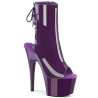 Pleaser ADORE-1018 Purple Patent Ankle High Boots Women
