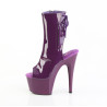 Pleaser ADORE-1018 Purple Patent Ankle High Boots Women