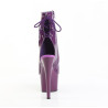 Pleaser ADORE-1018 Purple Patent Ankle High Boots Women