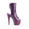 Pleaser ADORE-1018 Purple Patent Ankle High Boots Women