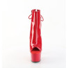 Pleaser ADORE-1018 Red Patent High Heeled Ankle Boots