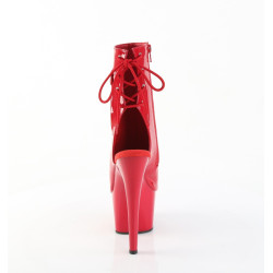 Pleaser ADORE-1018 Red Patent High Heeled Ankle Boots