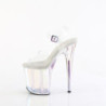 Pleaser FLAMINGO-808HT Clear Exotic High Heels Pole Shoes