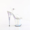 Pleaser FLAMINGO-808HT Clear Exotic High Heels Pole Shoes