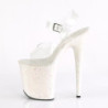 Pleaser FLAMINGO-808LG Opal Exotic High Heels Pole Shoes