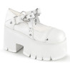 Demonia ASHES-33 White Vegan Leather Sale Women