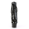 Pleaser ASPIRE-1020 Black Patent Ankle High Boots Women