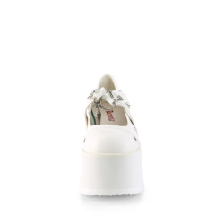 Demonia ASHES-33 White Vegan Leather Sale Women