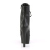 Pleaser ASPIRE-1020 Black Vegan Leather Ankle Boots