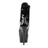 Pleaser DELIGHT-1020 Black Patent Women's Ankle Boots