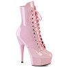 Pleaser DELIGHT-1020 Rose Patent Ankle High Boots Women