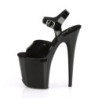 Pleaser FLAMINGO-808N Black Jelly Like Pole Dance Heels