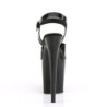 Pleaser FLAMINGO-808N Black Jelly Like Pole Dance Heels