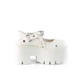 Demonia ASHES-33 White Vegan Leather Sale Women