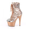 Pleaser ADORE-1020SQ Rose Gold Silver Sequins Sale Women