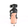 Pleaser DELIGHT-658 Rose Gold High Heeled Women Sandals