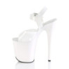 Pleaser FLAMINGO-808N White Jelly Like Pole Dance Heels