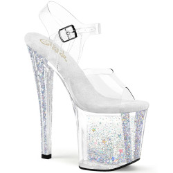 Pleaser ENCHANT-708-04 Floating Glitter Platform High Heel