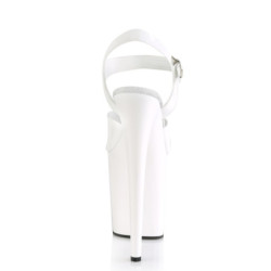 Pleaser FLAMINGO-808N White Jelly Like Pole Dance Heels