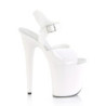 Pleaser FLAMINGO-808N White Jelly Like Pole Dance Heels