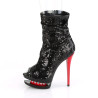 Pleaser BLONDIE-R-1008 Black Sequins Black-Red Sale