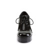 Funtasma PIMP-02 Black Patent 70s Disco Shoes Men