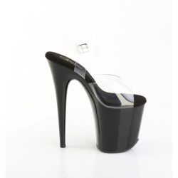 Pleaser FLAMINGO-808PREM Black Exotic High Heels Pole Dance