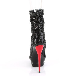 Pleaser BLONDIE-R-1008 Black Sequins Black-Red Sale