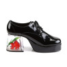 Funtasma PIMP-02 Black Patent 70s Disco Shoes Men