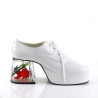 Funtasma PIMP-02 White Patent 70s Disco Shoes Men