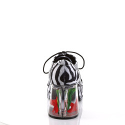 Funtasma PIMP-02 Zebra Fur 70s Disco Shoes Men