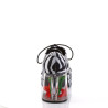 Funtasma PIMP-02 Zebra Fur 70s Disco Shoes Men