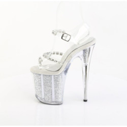 Pleaser FLAMINGO-808PREM-STN Glitter Pole Dance High Heels