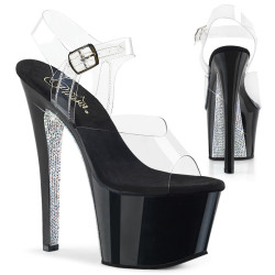 Pleaser SKY-308CRS Silver Strass Heeled Pole Dance Shoes