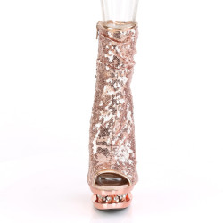 Pleaser BLONDIE-R-1008 Rose Gold Sequins Chrome Sale
