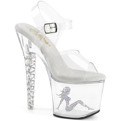 Pleaser UNICORN-708TGRS Unicorn Heeled Pole Dance Shoes