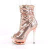 Pleaser BLONDIE-R-1008 Rose Gold Sequins Chrome Sale