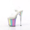 Pleaser FLAMINGO-808RG-01 Transparent Rainbow Glitter